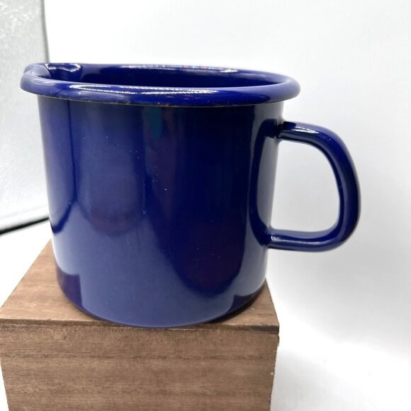 Kristaal Austria Enamelware Blue Measuring Cup - Picture 4 of 10